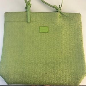 Michael Kors Green Beach Bag